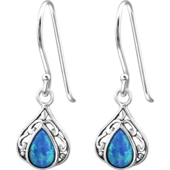 Náušnice Majya Stříbrné náušnice INNES modré Ag/; ≤1,17 g 11897