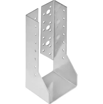 Tesařské kování DOMAX WBZ trámová botka uzavřena WBZ 34 - 115 x 193 x 75 x 2 mm (10 ks)