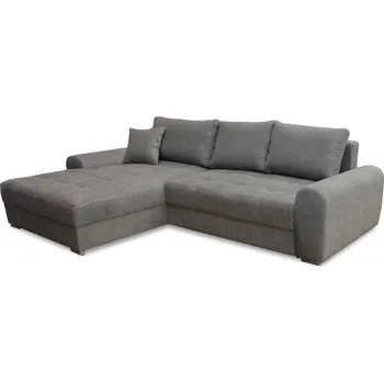 Sedací souprava Nasera s otomanem šedá pravá