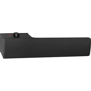 Dveřní kování TI - GORDO - RT5 4084 s uzamykáním 54 - 61 mm, bez spodní rozety, klika/klika s uzamykáním pravá BS - Černá matná (153)