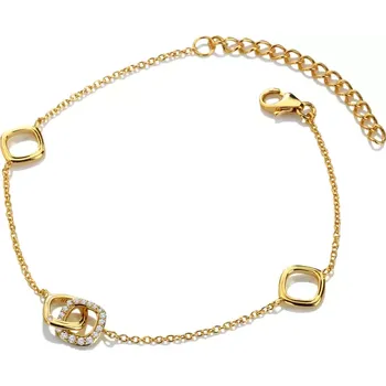 Oblečení a móda Pozlacený stříbrný náramek HD x Golden Edit Connected DL714