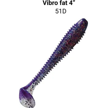 Gumová nástraha Crazy Fish Vibro Fat 10cm 51D Milky way (4ks)