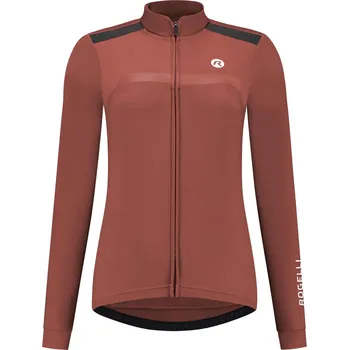 čištění řetězu Hřejivý dámský cyklodres Rogelli MONO DWR s dlouhým rukávem, oranžový XS