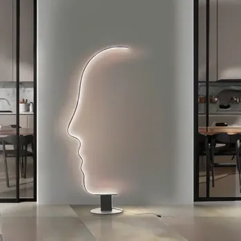 Stojací lampa Designová stojací lampa Face