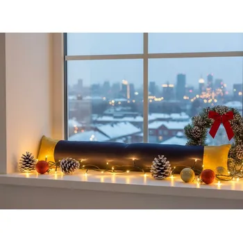 HEDVA ČESKÝ BROKÁT Zarážka do okna proti průvanu Odaska ŽÍHÁNÍ modrá