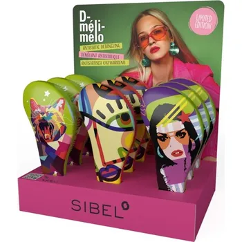 kartáč na vlasy Sibel Detangler Funky kartáč Odstín barvy: Kočka