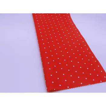 DOMESTIK 145/20109-4 červený podklad Puntíky -2mm / VELKOOBCHOD Ceník: VELKOOBCHOD: po celých rolích, bez odvíjení