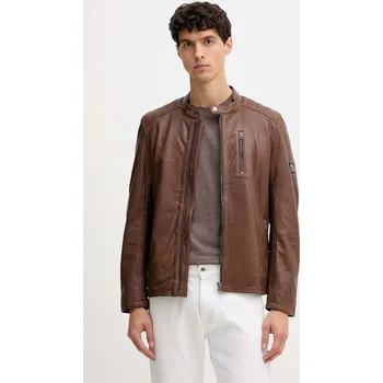 Pánská větrovka Kožená bunda Pepe Jeans PM4027178 hnědá 88X, vel. L