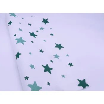 DOMESTIK 145/21038-3 HVĚZDY zelené / METRÁŽ NA MÍRU