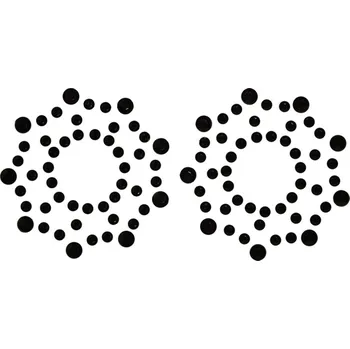 Nipple Stickers Stars Ozdoby na bradavky - černé