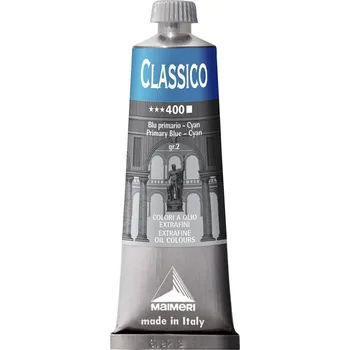 Olejová barva Maimeri Classico Olejová barva Primary Blue Cyan 60 ml 1 ks