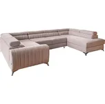 Růžová rozkládací/s úložným prostorem rohová pohovka (pravý roh/do "U") Louis – ELTAP ID_1819580