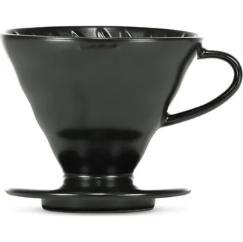 Dripper Hario keramický dripper V60-02 černý + 40 filtrů