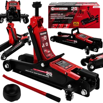 zvedák FORCEKRAFT Hydraulický nízkoprofilový zvedák 2,5 t (žába) s gumovou podložkou