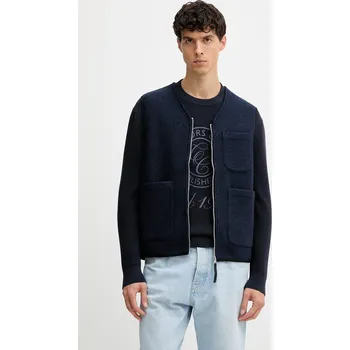 Dámská vesta Vesta s přídavkem vlny United Colors of Benetton modrá barva, 24RDUJ00R 59A, vel. XL