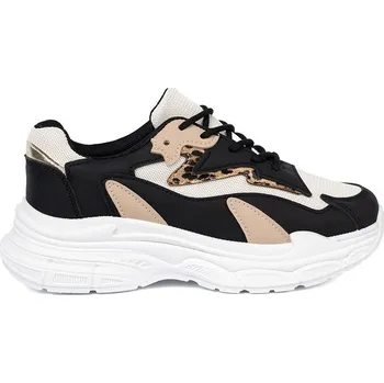 Dámské tenisky Designové tenisky dámské černé na platformě 41