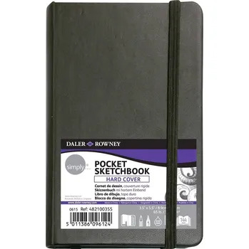 Daler Rowney Simply Sketchbook Simply Skicář 72 8,9 x 14 cm 100 g Black