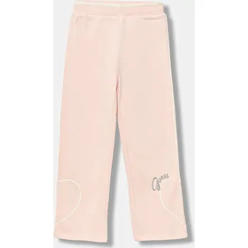 Dětské bavlněné tepláky Guess K5BQ12.KAV34.9BYA růžová 03X, vel. 122-125