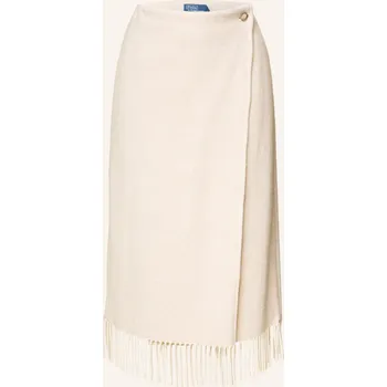 Dámská sukně Polo Ralph Lauren Dámská Úpletová Zavinovací Sukně, krémová, 40