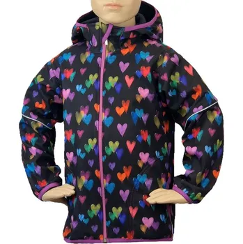 Chlapecká bunda Fantom Softshellová bunda s FLEECEM - POTISK SRDÍČKA KONFEKČNÍ VELIKOST: 86