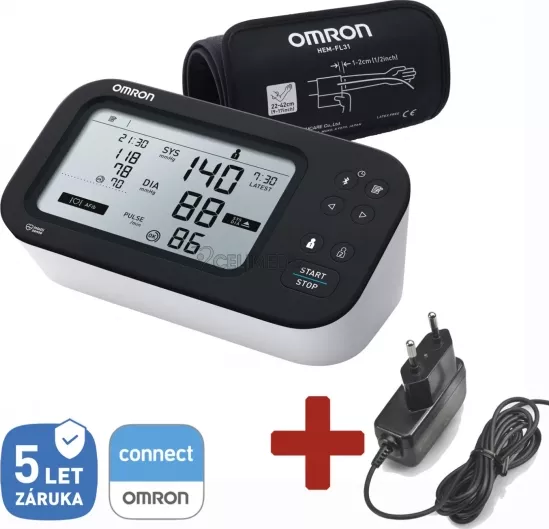 Omron M7 Intelli IT Bluetooth s AFIB + adaptér