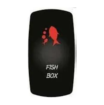 Člun MTM Vodotěsné přepínače IP68 12 / 24V (20 / 10A) s gravírováním Varianta: Fish Box