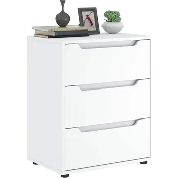 Komoda OMAXI Příborník VISNES bílý 60x40x73 cm kompozitní dřevo 783134