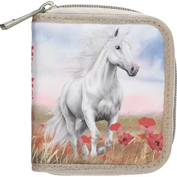 Peněženka Miss Melody látková peněženka Poppy Sand – na zip a cvoček