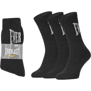 Pánské ponožky Everlast skarpety tennis 3pak black SKT001-01 39-42 Velikost: 39-42