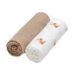 T-TOMI BIO Mušelínové pleny Bunny 2 ks