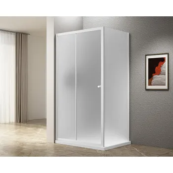 UGGA obdélníkový sprchový kout 1200x800mm, sklo Brick, bílá