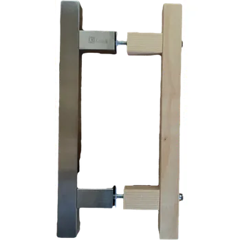 BELUTO Madlo nerez / dřevo, délka 300 mm - smrk