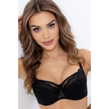 Podprsenka Polovyztužená podprsenka Biggi Crystal Černá 80C