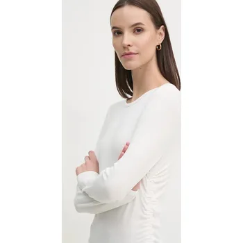 Pánské tričko Tričko s dlouhým rukávem Dkny béžová barva, DP5T9985 01X, vel. XS