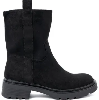 Dámská treková obuv Stylové dámské černé kozačky nad kotník s hrubou podrážkou A9617B Velikost: 37