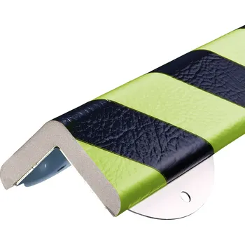 Stavební profil HAPPY END Nástěnný ochranný profil 8, černá / fluorescenční zelená, 4,7 cm × 50 cm - DP 13108