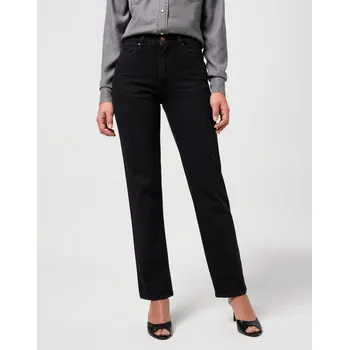 Dámské džíny Straight Sunset Black Wrangler - 112350727 Velikost: 34, Délka: 32