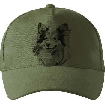 Pánské tričko Sheltie, černý tisk - Kšiltovka, čepice 5P - nastavitelná