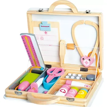 Bino Lékařský set v dřevěném kufříku