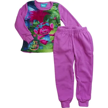 Dívčí pyžamo Eplusm Dívčí pyžamo TROLLOVÉ dlouhé fleece Barva: Fialová, Velikost: 98