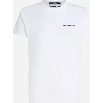 Dámské tričko TRIČKO KARL LAGERFELD ESSENTIAL T-SHIRT WHITE