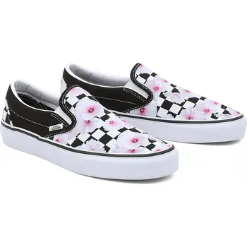 Pánské tenisky boty Vans Classic Slip-On - Hibiscus Check/Black 36