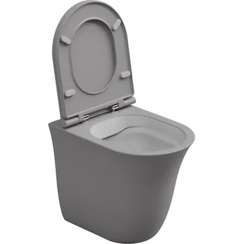 Klozet WC mísa stojící Flut, rimless, keramická, dvoubarevná, FLWC01BI000038FI