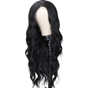 Karnevalový doplněk imago Paruka vlnitá: Černá - Diana