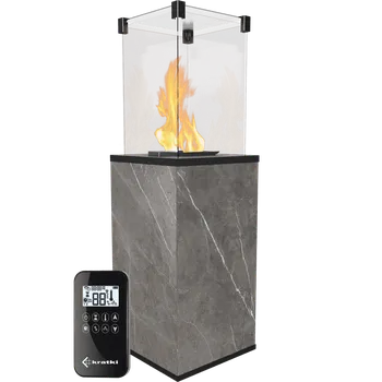 Přímotop Plynový ohřívač PATIO sklo/slinutý křemen/NATURALI PIETRA GREY automatika, 8.2 kW,plyn-G30 PATIO/G30/37MBAR/Q/N/P/G