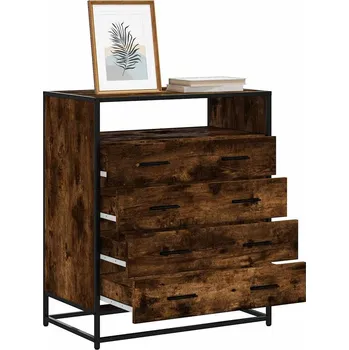 Komoda OMAXI Zásuvková skříňka kouřový dub 70x41x83,5 cm kompozitní dřevo 841507