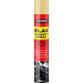 CARSO BLAK COCKPIT SPRAY - Čisticí přípravek na plasty vanilka 750ml