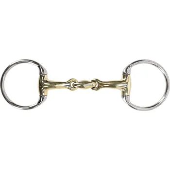 Udidlo pro koně QHP Udidlo olivové dvakrát lomené Anatomical QHP, 14 mm, argentan 12,5 cm