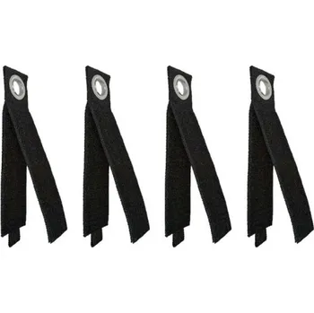 Autodílna Sada 4 kusy popruhů s kovovým okem 25 cm odolné úchyty na kabely hadice a nářadí nastavitelný organizér do dílny a garáže