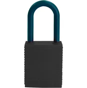 Visací zámek HAPPY END Nylonové bezpečnostní zámky s 38mm okem, černá, 6 ks - BY C6A1B